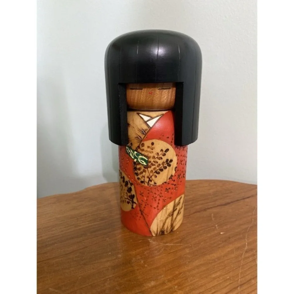 Vintage Japanese Sosaku Kokeshi Doll Wooden‎ Kazuo Takamizawa 6.5